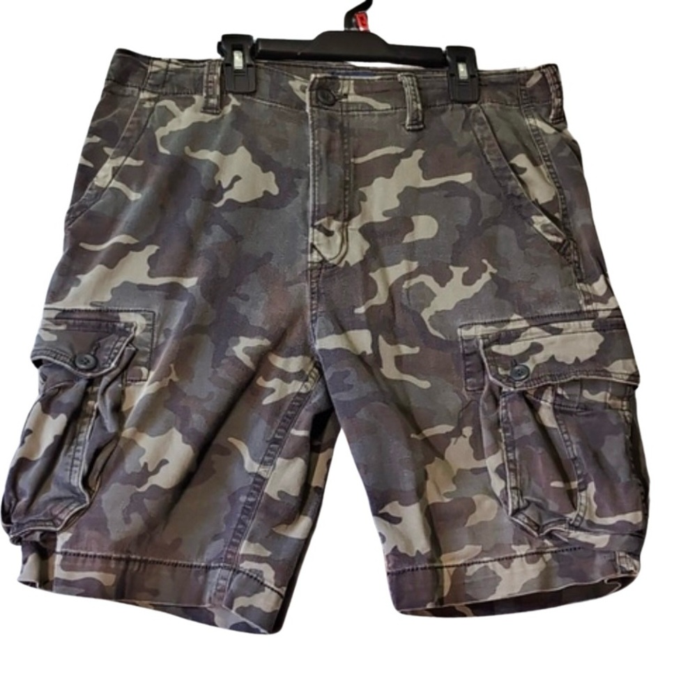 Arizona Jean Co Cargo Shorts Camo Mens Size 33 Flex Classic Fit Pockets